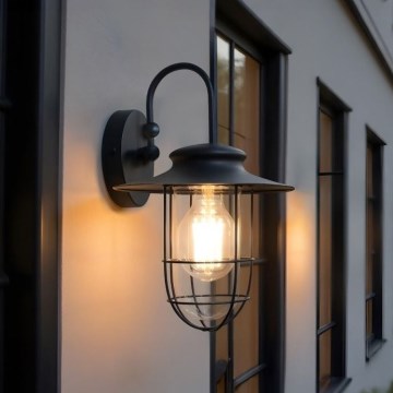 Zuma Line - Buiten wandlamp 1xE27/60W/230V IP44 zwart
