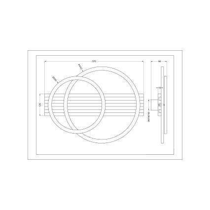 Zuma Line - LED plafondlamp LED/40W/230V