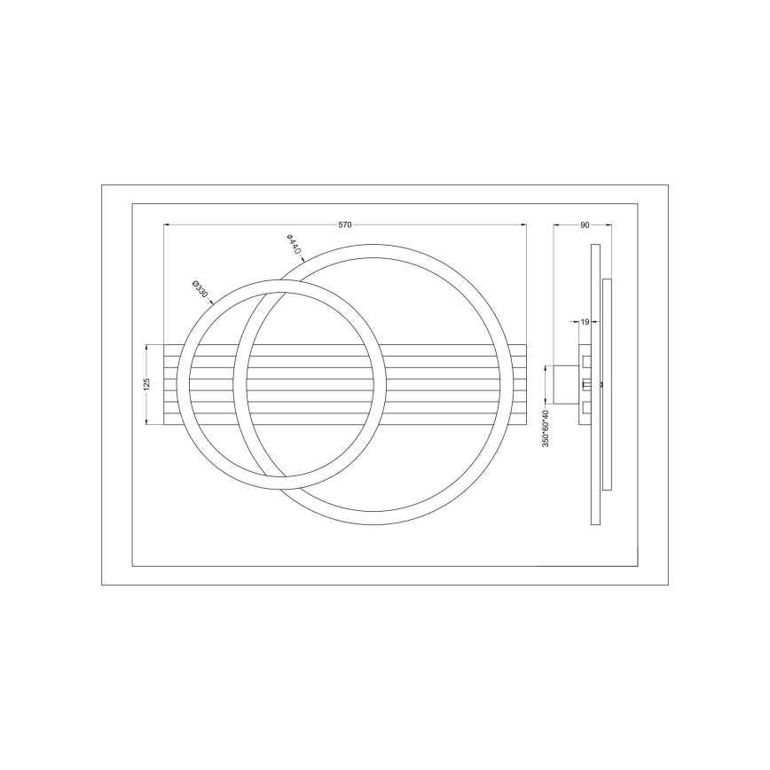 Zuma Line - LED plafondlamp LED/40W/230V