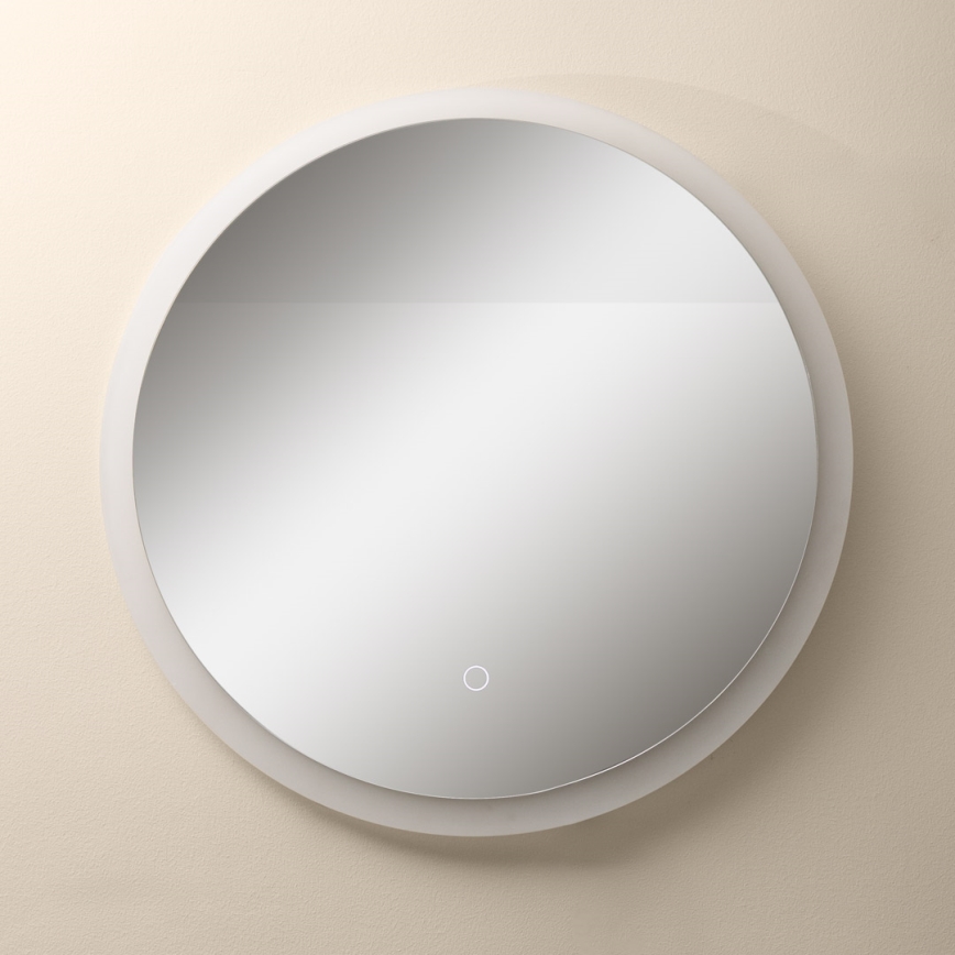 Zuma Line - LED Badkamer wand spiegel met een achtergrondverlichting LED/24W/230V 3000/4000/6000K diameter 60 cm IP44 wit
