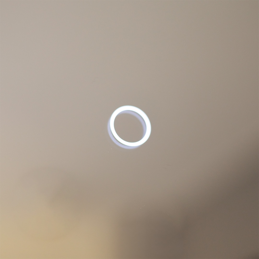 Zuma Line - LED badkamerspiegel voor wandmontage met geïntegreerde LED-achtergrondverlichting, 24W, 230V, 3000/4000/6000K, Ø 60 cm, IP44