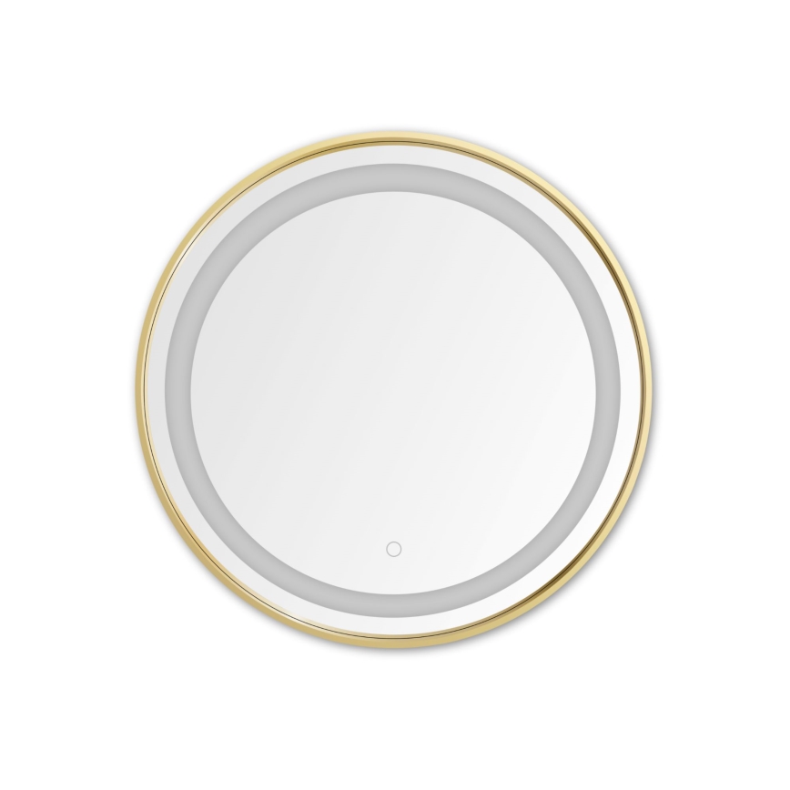 Zuma Line - LED Badkamer wand spiegel met een achtergrondverlichting LED/24W/230V 3000/4000/6000K diameter 60 cm IP44 goud