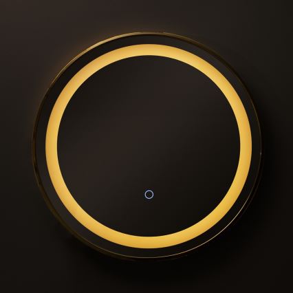 Zuma Line - LED Badkamer wand spiegel met een achtergrondverlichting LED/24W/230V 3000/4000/6000K diameter 60 cm IP44 goud