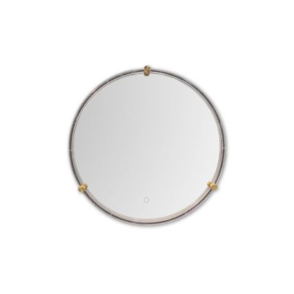 Zuma Line - LED Badkamer wand spiegel met een achtergrondverlichting LED/24W/230V 3000/4000/6000K diameter 60 cm IP44 doorzichtig/goud