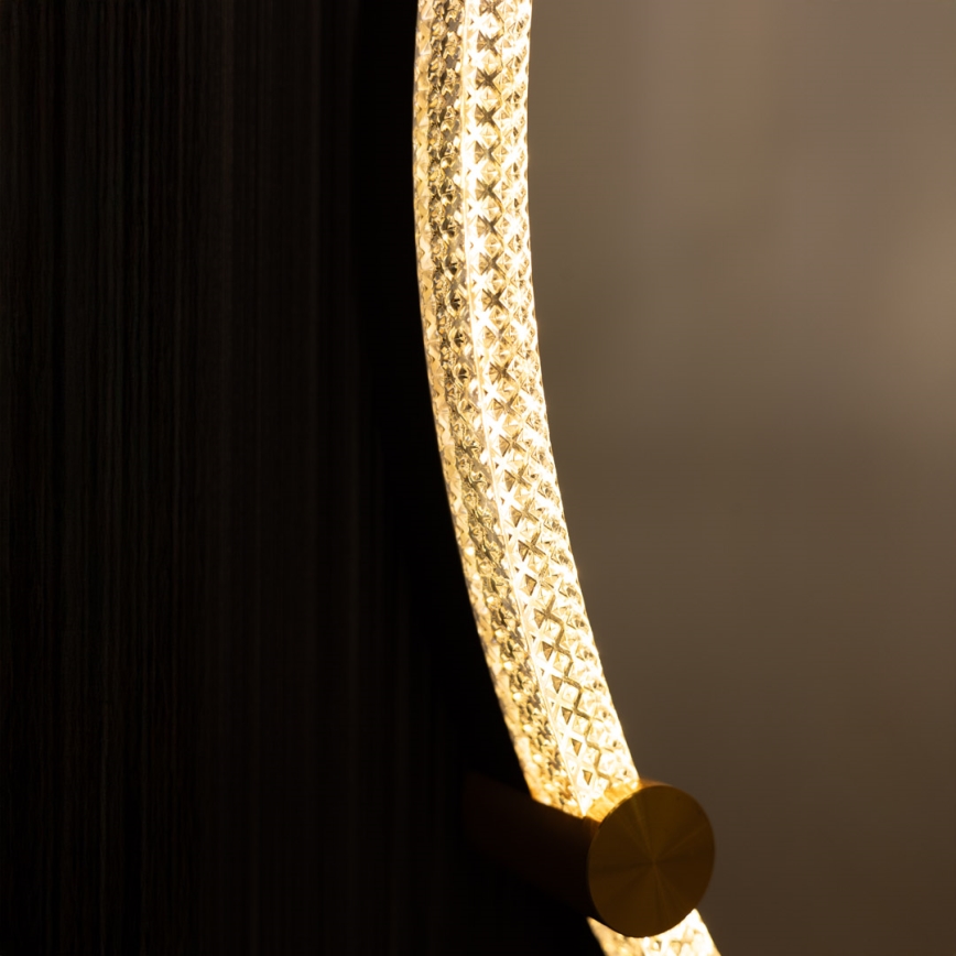 Zuma Line - LED Badkamer wand spiegel met een achtergrondverlichting LED/24W/230V 3000/4000/6000K diameter 60 cm IP44 doorzichtig/goud