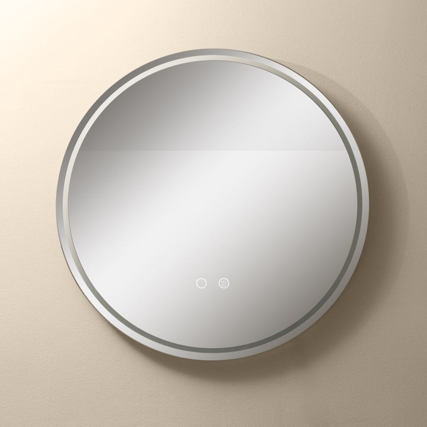 Zuma Line - Miroir mural chauffant de salle de bain avec rétro-éclairage LED/24W/230V 3000/4000/6000K d. 60 cm IP44