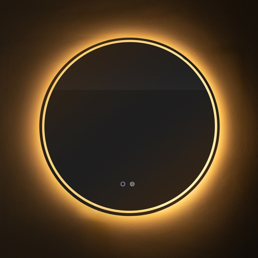 Zuma Line - LED Badkamer verwarmde wand spiegel met een achtergrondverlichting LED/24W/230V 3000/4000/6000K diameter 80 cm IP44