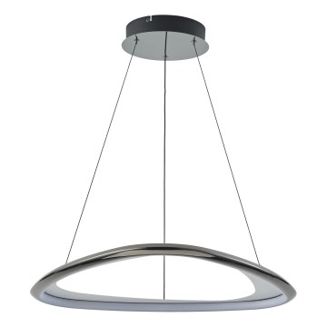 Zuma Line - Dimbare LED hanglamp aan een koord LED/34W/230V 3000K zwart glanzend chroom
