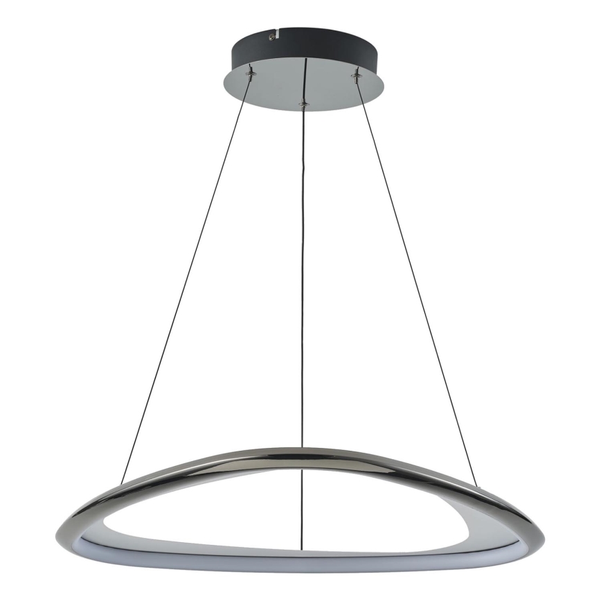 Zuma Line - Dimbare LED hanglamp aan een koord LED/34W/230V 3000K zwart glanzend chroom