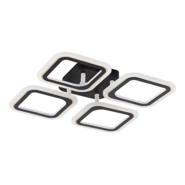 Zuma Line - Dimbare LED Plafondlamp LED/30W/230V 3000-6000K zwart + afstandsbediening