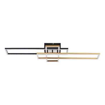 Zuma Line - Dimbare LED Plafondlamp LED/55W/230V 3000-6000K zwart/goud + afstandsbediening
