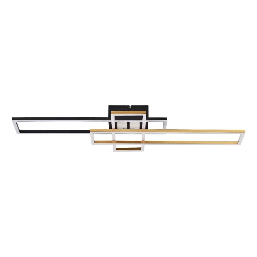 Zuma Line - Dimbare LED Plafondlamp LED/55W/230V 3000-6000K zwart/goud + afstandsbediening