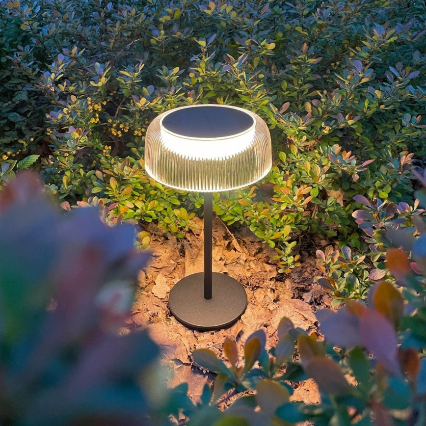 Zuma Line - LED Dimbaar zonne- oplaadbaar tafellamp LED/2,5W/2000 mAh IP44 zwart