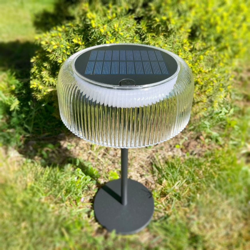 Zuma Line - LED Dimbaar zonne- oplaadbaar tafellamp LED/2,5W/2000 mAh IP44 zwart