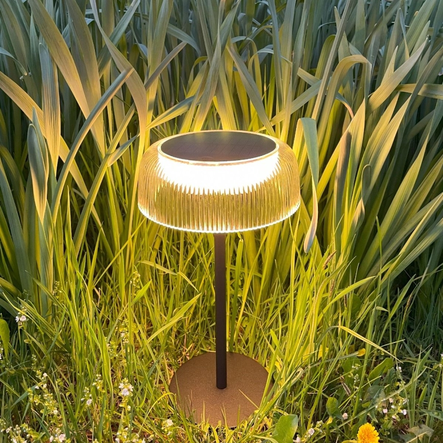 Zuma Line - LED Dimbaar zonne- oplaadbaar tafellamp LED/2,5W/2000 mAh IP44 zwart