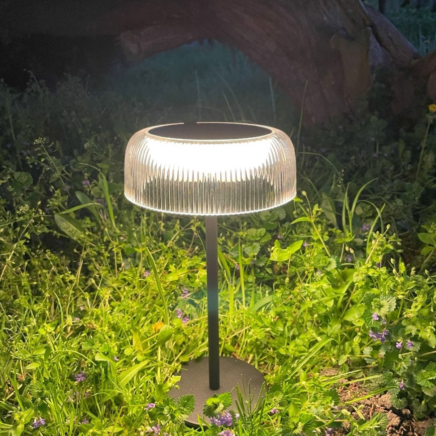 Zuma Line - LED Dimbaar zonne- oplaadbaar tafellamp LED/2,5W/2000 mAh IP44 zwart