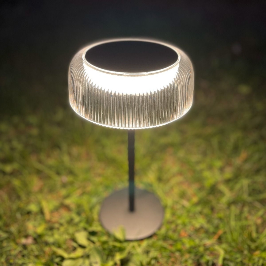 Zuma Line - LED Dimbaar zonne- oplaadbaar tafellamp LED/2,5W/2000 mAh IP44 zwart