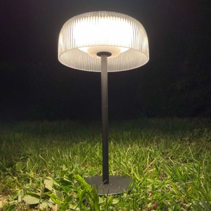 Zuma Line - LED Dimbaar zonne- oplaadbaar tafellamp LED/2,5W/2000 mAh IP44 zwart