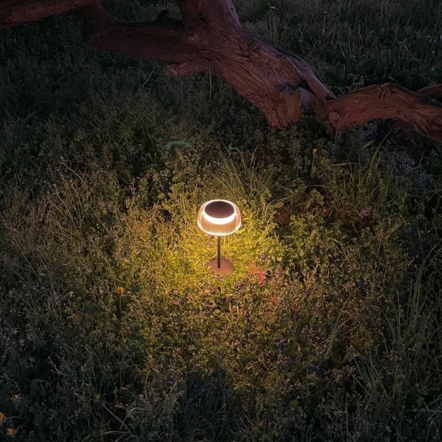 Zuma Line - LED Dimbaar zonne- oplaadbaar tafellamp LED/2,5W/2000 mAh IP44 zwart