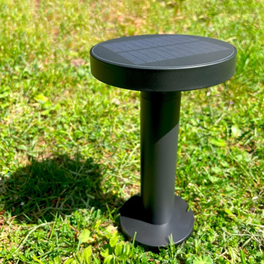 Zuma Line - LED Dimbare Solar Oplaadbare Tafellamp LED/2W/2000 mAh IP44 zwart