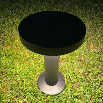 Zuma Line - LED Dimbare Solar Oplaadbare Tafellamp LED/2W/2000 mAh IP44 zwart