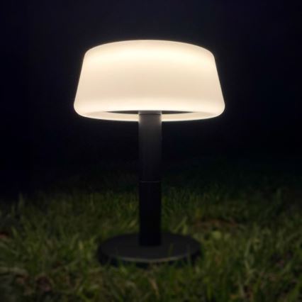 Zuma Line - LED dimbare solar oplaadbare tafellamp LED/2,2W/2000 mAh IP44 zwart