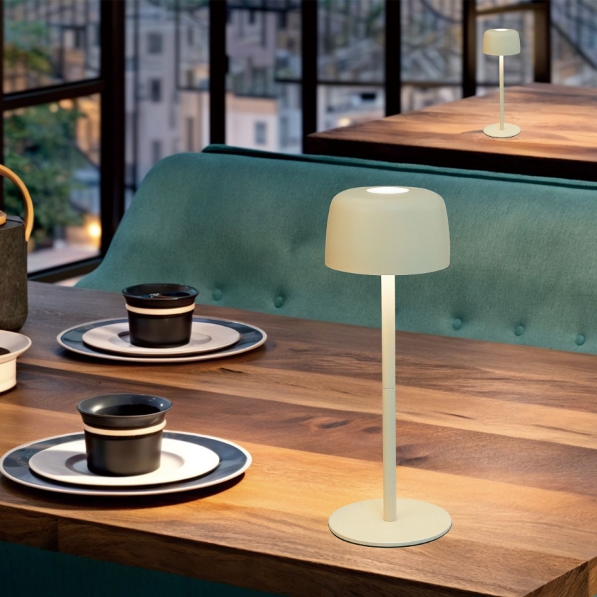 Zuma Line - LED Dimbare Oplaadbare Bureaulamp LED/2W/1200 mAh IP44 Crème