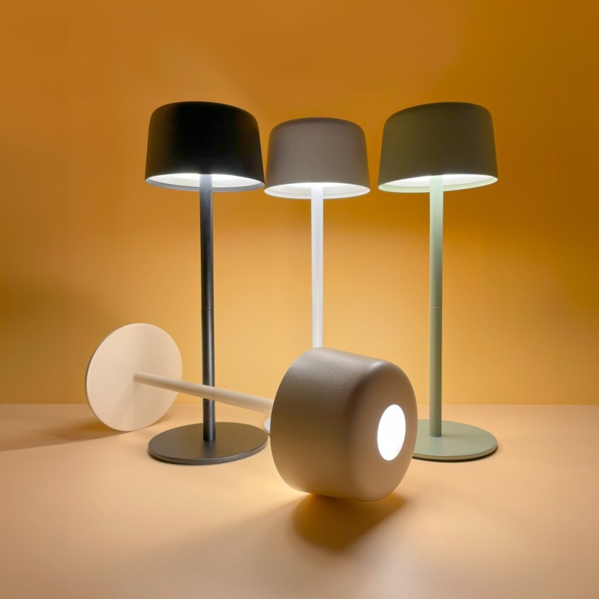 Zuma Line - Lampe de table à intensité variable rechargeable LED/2W/1200 mAh IP44 blanc