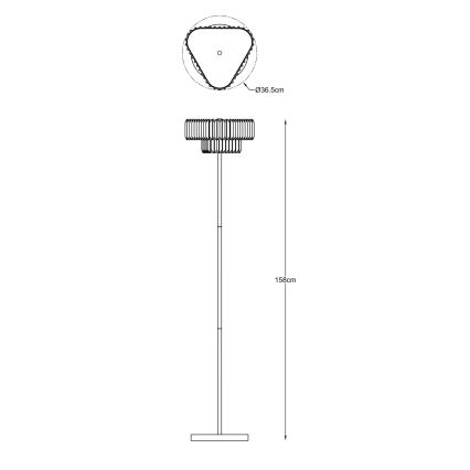 Zuma Line - Lampadaire 3xG9/33W/230V doré