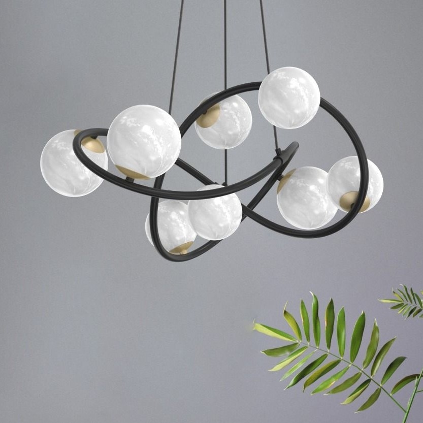 Zuma Line - Hanglamp aan een koord 8xG9/3,5W/230V zwart