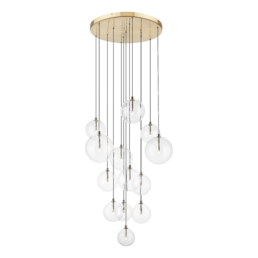 Zuma Line - Hanglamp aan kabel, 13×G9/2W/230V, goud