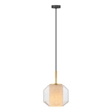 Zuma Line - Hanglamp met snoer 1xE27/25W/230V Ø 22 cm goud/zwart
