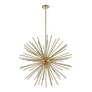 Zuma Line - Hanglamp met vaste pendel 9xG9/42W/230V goud