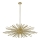 Zuma Line - Hanglamp met vaste pendel 9xG9/42W/230V goud