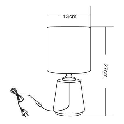Zuma Line - Tafellamp 1xE14/40W/230V wit/goud/marmeren decor