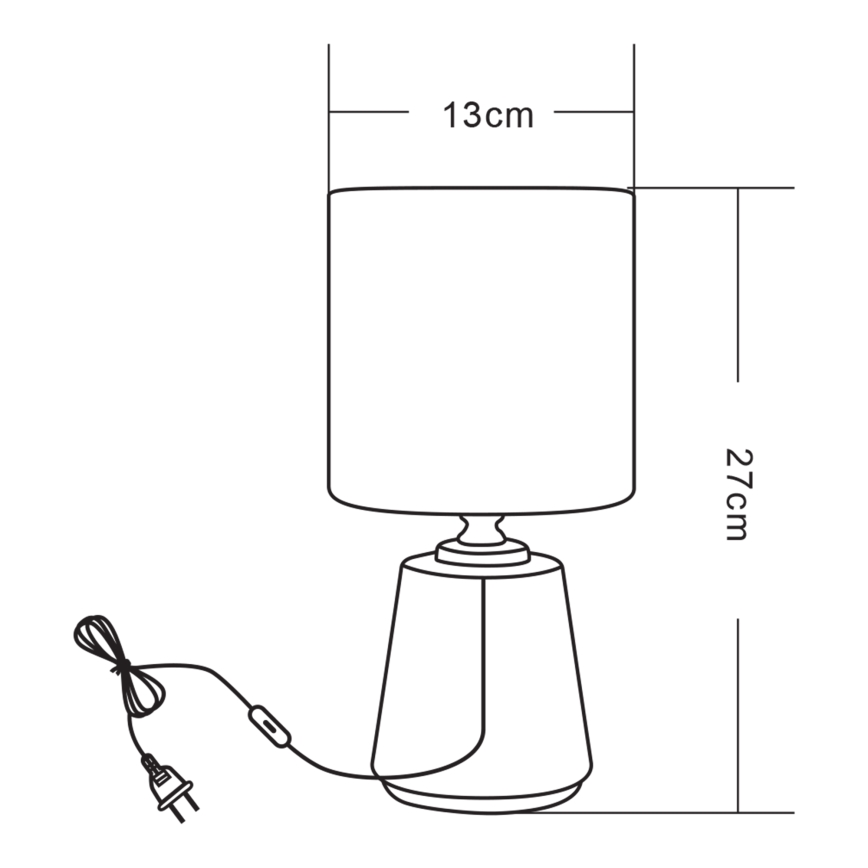 Zuma Line - Tafellamp 1xE14/40W/230V wit/goud/marmeren decor