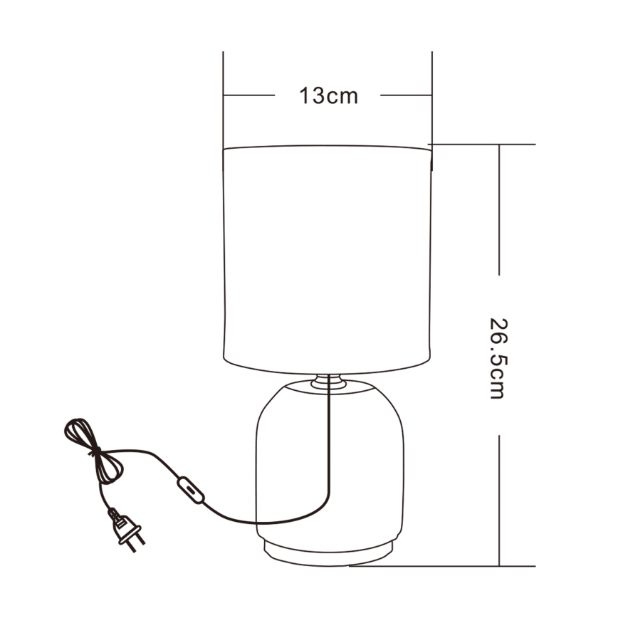 Zuma Line - Lampe de table 1xE14/40W/230V noir/doré