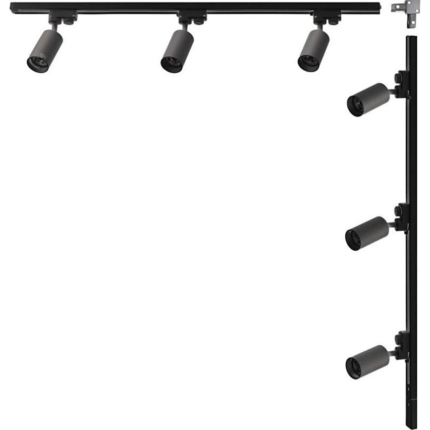 Zuma Line - Inbouwspot in het 6xGU10/35W/230V railsysteem zwart