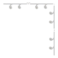 Zuma Line - Inbouwspot in rail systeem 8xGU10/15W/230V wit