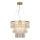 Zuma Line - Kristallen hanglamp aan een koord 4xE14/40W/230V goud