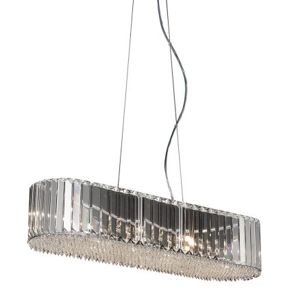 Zuma Line - Kristallen hanglamp aan een koord PRINCE 6x G9 / 42W / 230V