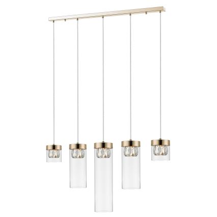 Zuma Line - Kristallen hanglamp aan koord GEM 5x G9 / 28W / 230V