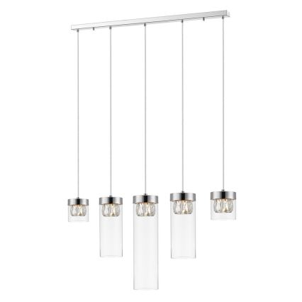 Zuma Line - Kristallen hanglamp aan koord GEM 5x G9 / 28W / 230V