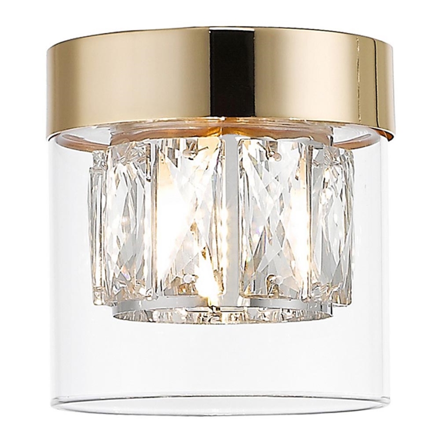 Zuma Line - Kristallen plafondlamp 1xG9/28W/230V goudkleurig
