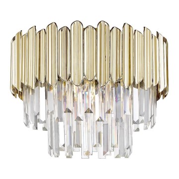 Zuma Line - Kristallen plafondlamp 5xE14/40W/230V goud