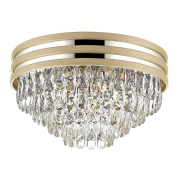 Zuma Line - Kristallen plafondlamp 5xE14/40W/230V goudkleurig