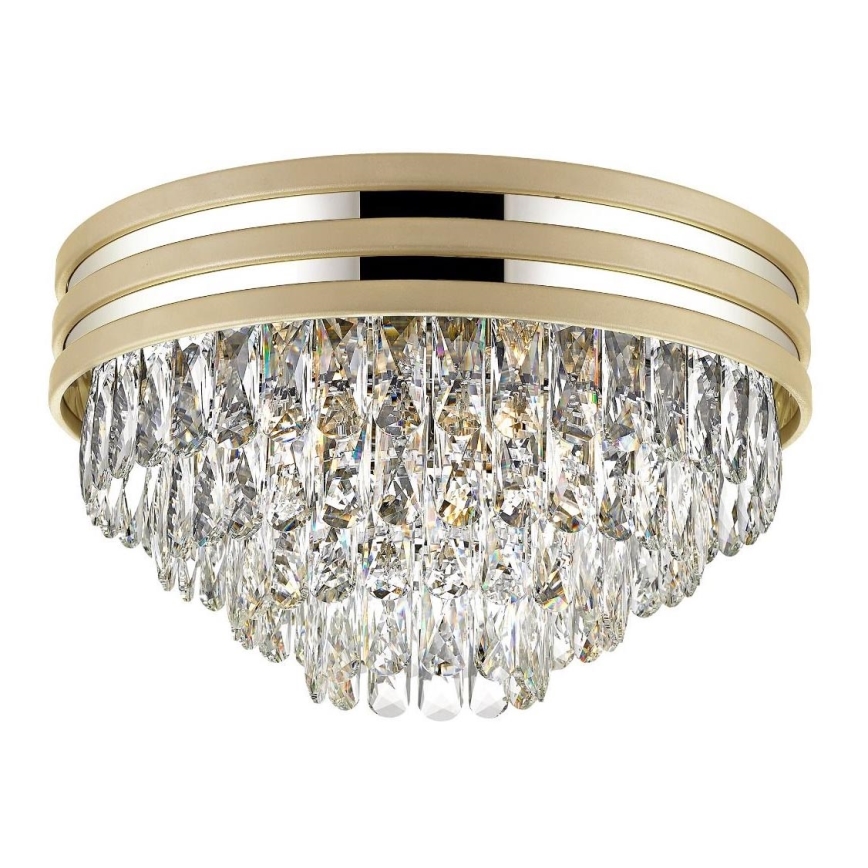 Zuma Line - Kristallen plafondlamp 5xE14/40W/230V goudkleurig
