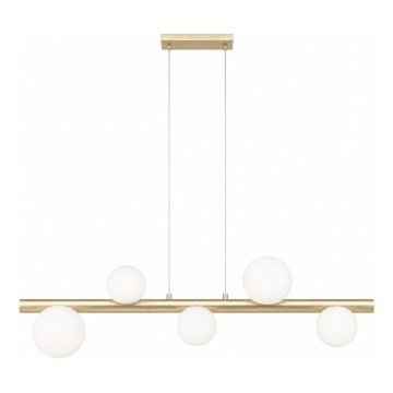 Zuma Line - Kroonluchter aan kabel 5xG9/33W/230V goud