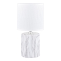 Zuma Line - Lampe de table 1xE14/40W/230V blanc/décor en marbre