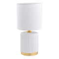 Zuma Line - Lampe de table 1xE14/40W/230V blanc/doré